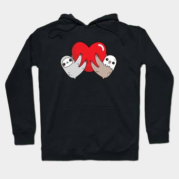 The love sloths Hoodie by Noristudio